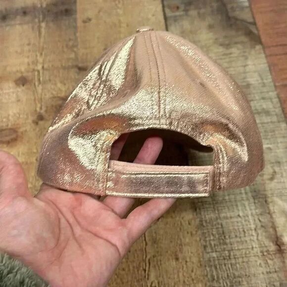 Disney Parks Sequins Mickey Mouse Rose Gold Hat Adjustable - Picture 8 of 11